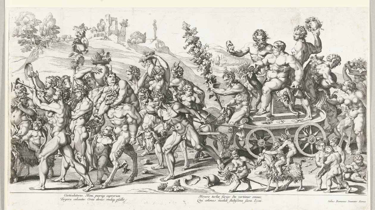 Triumph des Bacchus, rechte Hälfte von François Chauveau (attributed to)