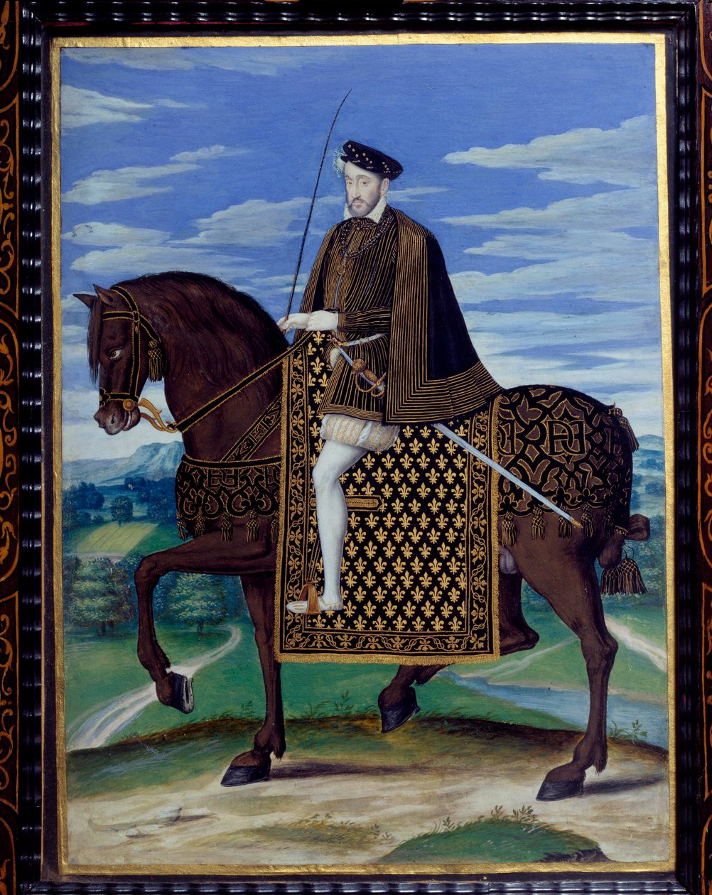 Reiterporträt von Heinrich II. von François Clouet