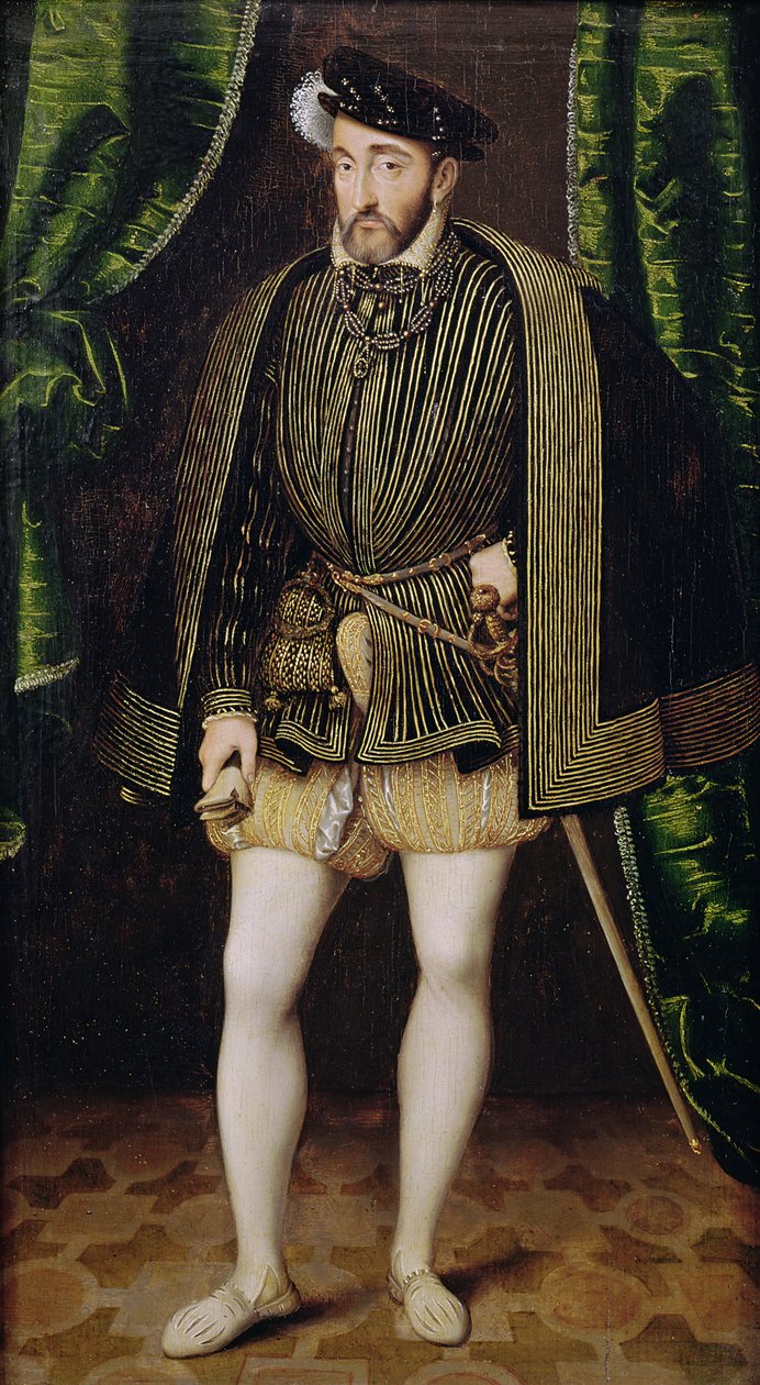 Porträt von Henri II (1519-59) von François Clouet
