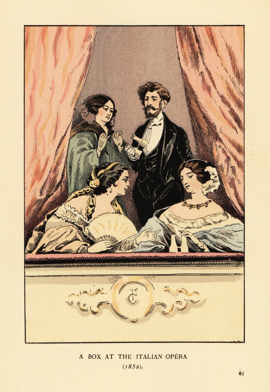 Eine Loge an der Italienischen Oper von François Courboin
