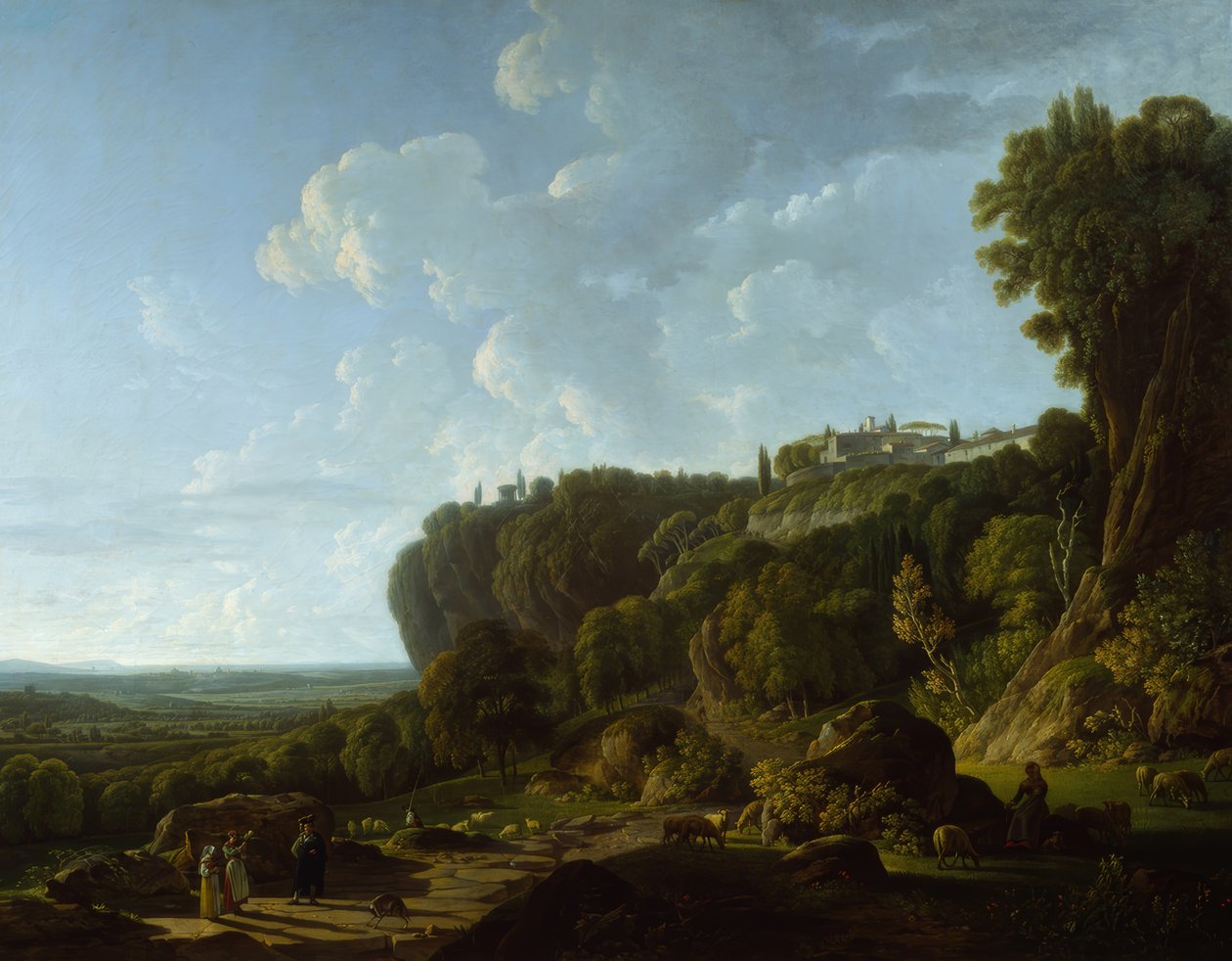 Die römische Campagna (Ansicht von Tivoli) von François Sablet