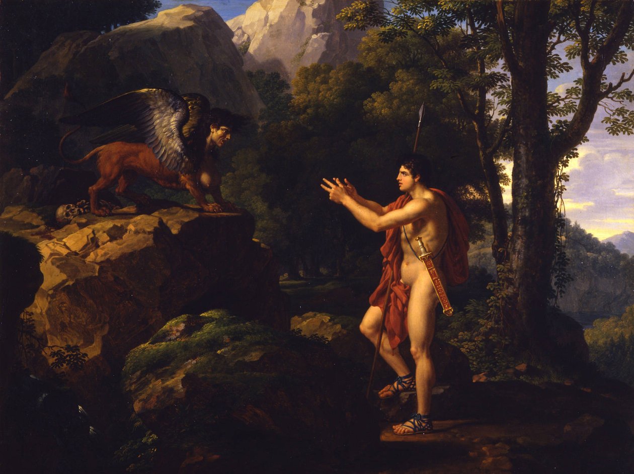 Ödipus und die Sphinx von Francois Xavier Fabre