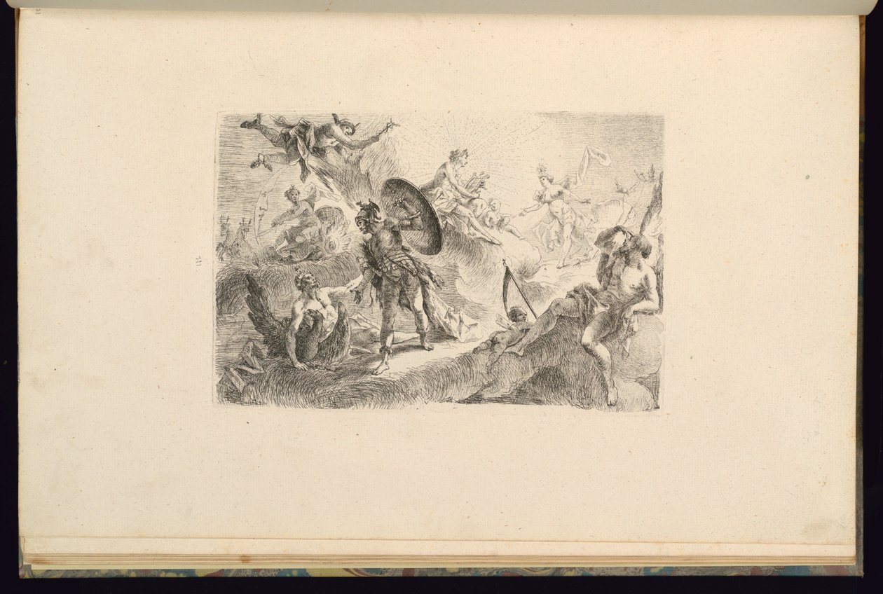 Entwurf mit Apollo von François de Cuvilliés the younger