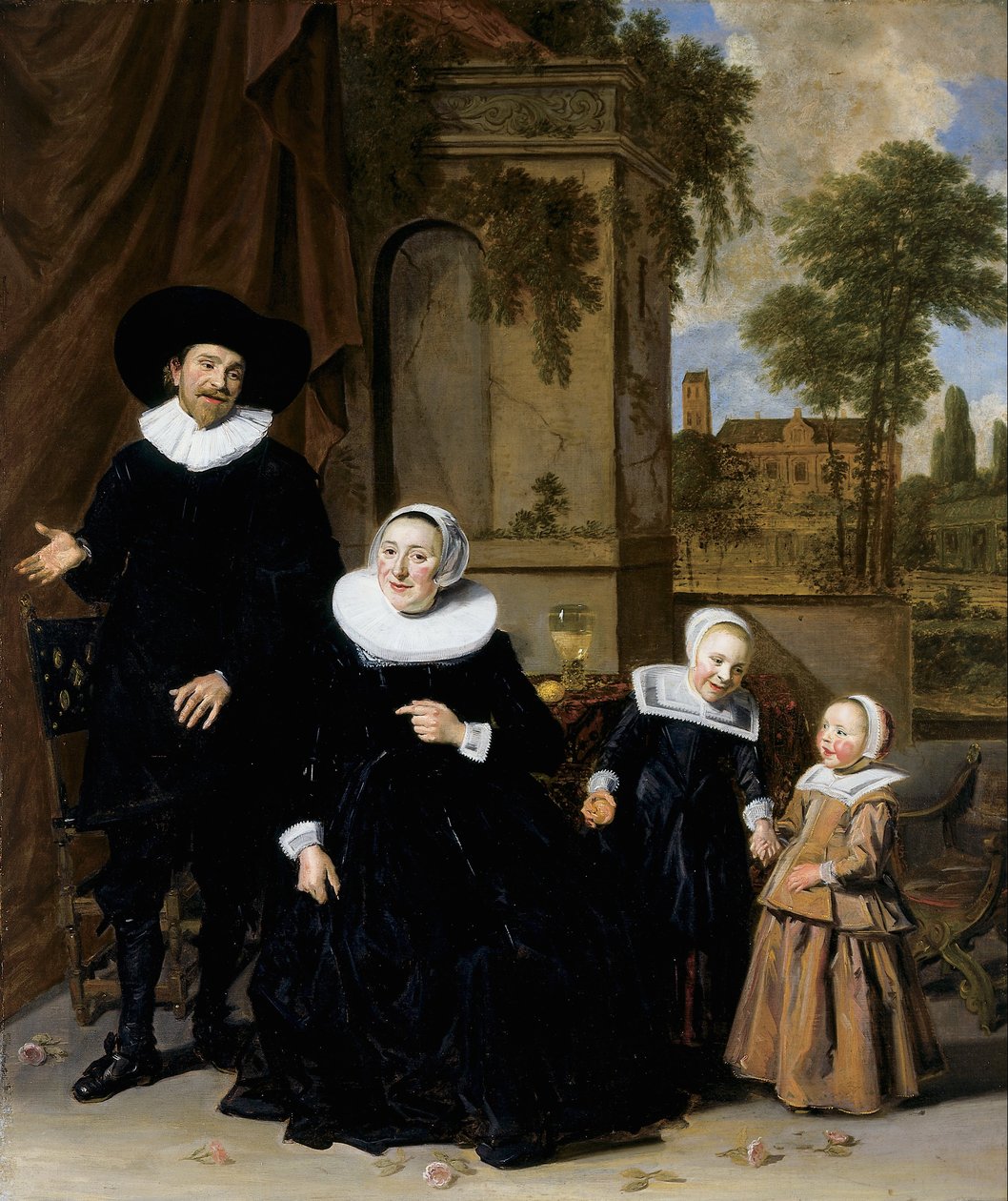 Porträt einer niederländischen Familie von Frans Hals