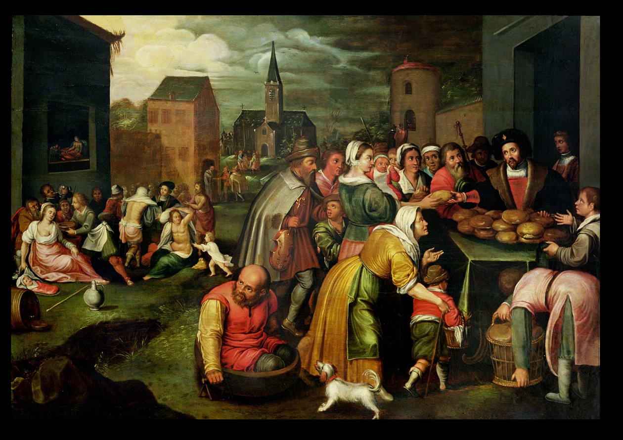 Die sieben Werke der Barmherzigkeit von Frans II Francken the Younger