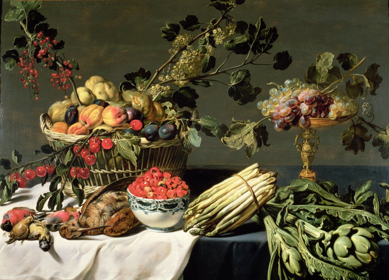 Stillleben mit Obst in einem Weidenkorb von Frans Snyders or Snijders