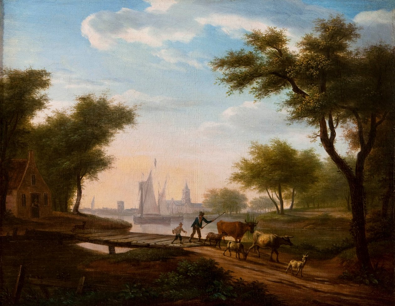 Niederländische Landschaft von Frans Swagers
