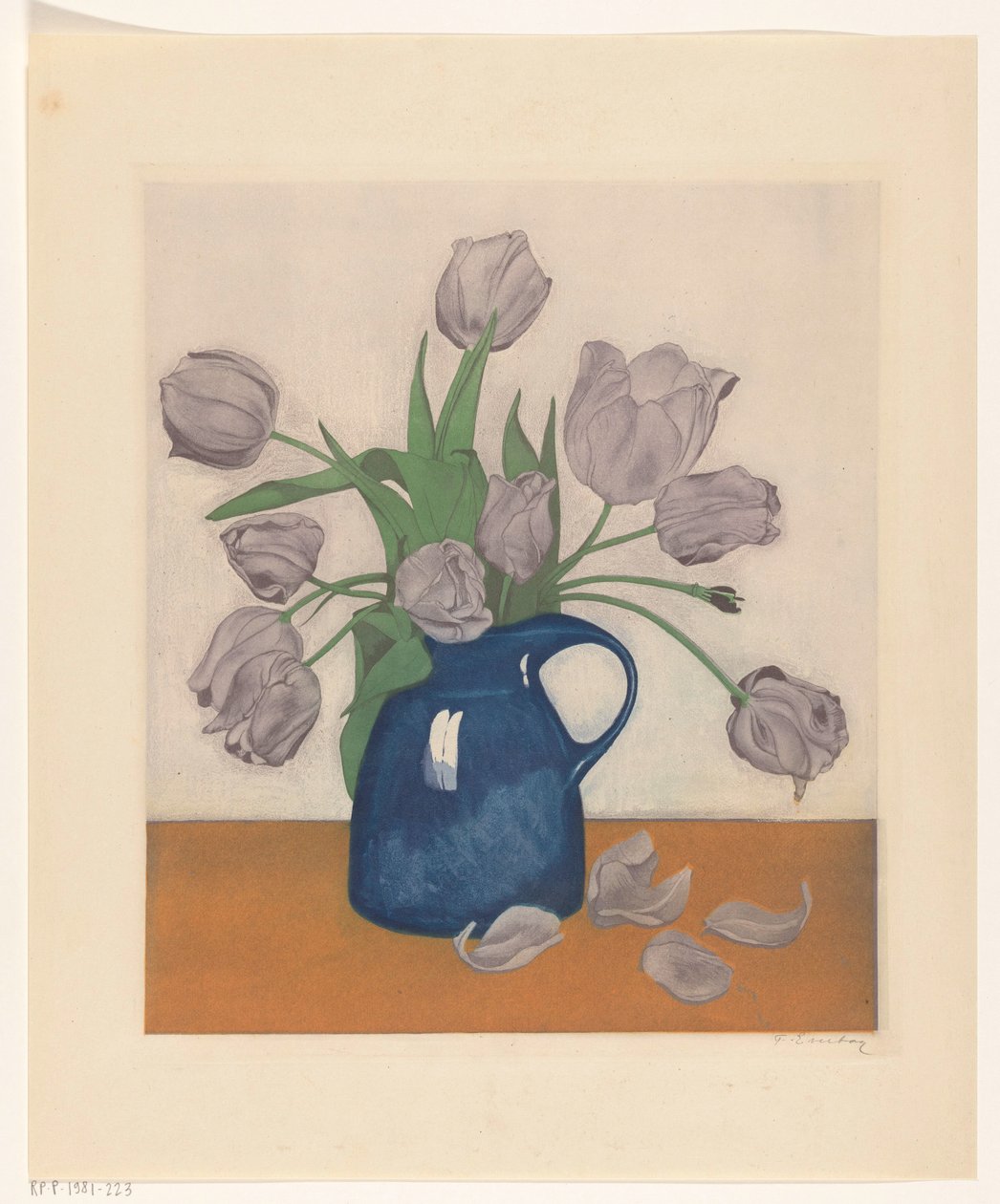 Tulpen in einer Kanne von Frans Everbag (signed by artist)