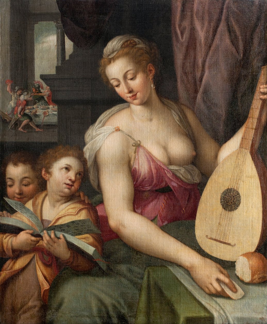 Allegorie der Musik, ca. 1575 von Frans Floris