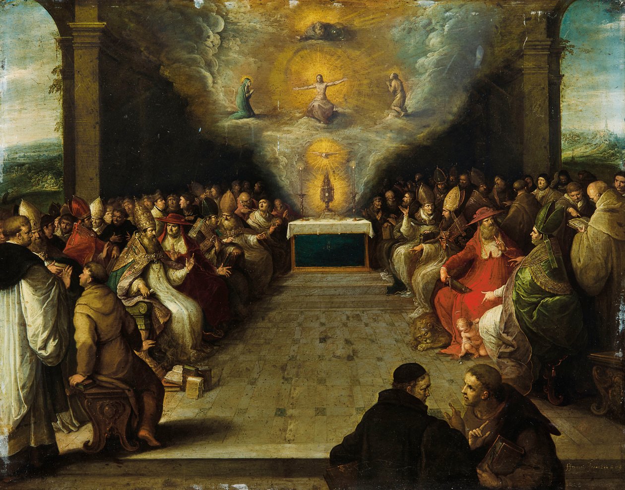 Disputation über das Heilige Sakrament von Frans Francken the Younger