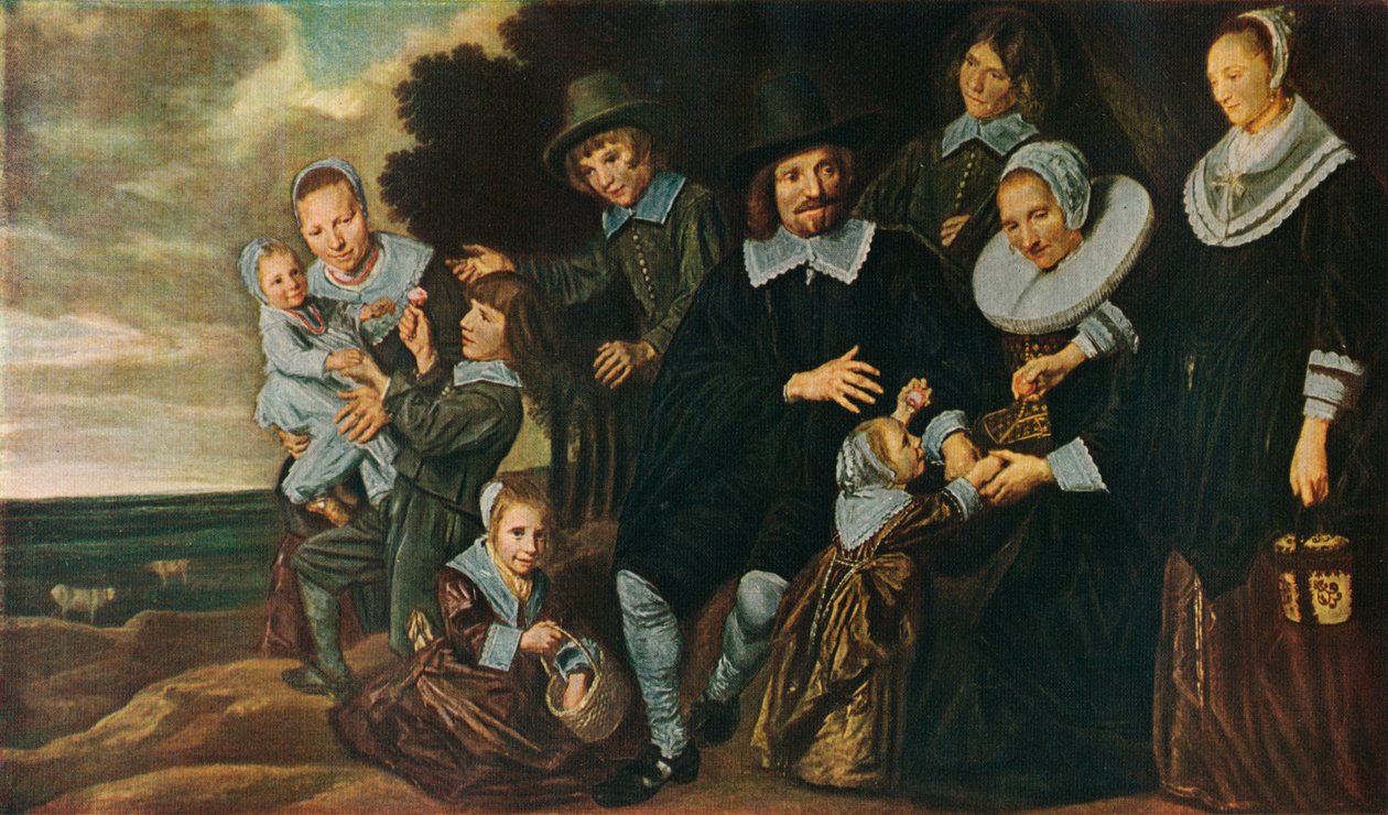 Eine Familiengruppe in einer Landschaft, 1647-50 von Frans Hals