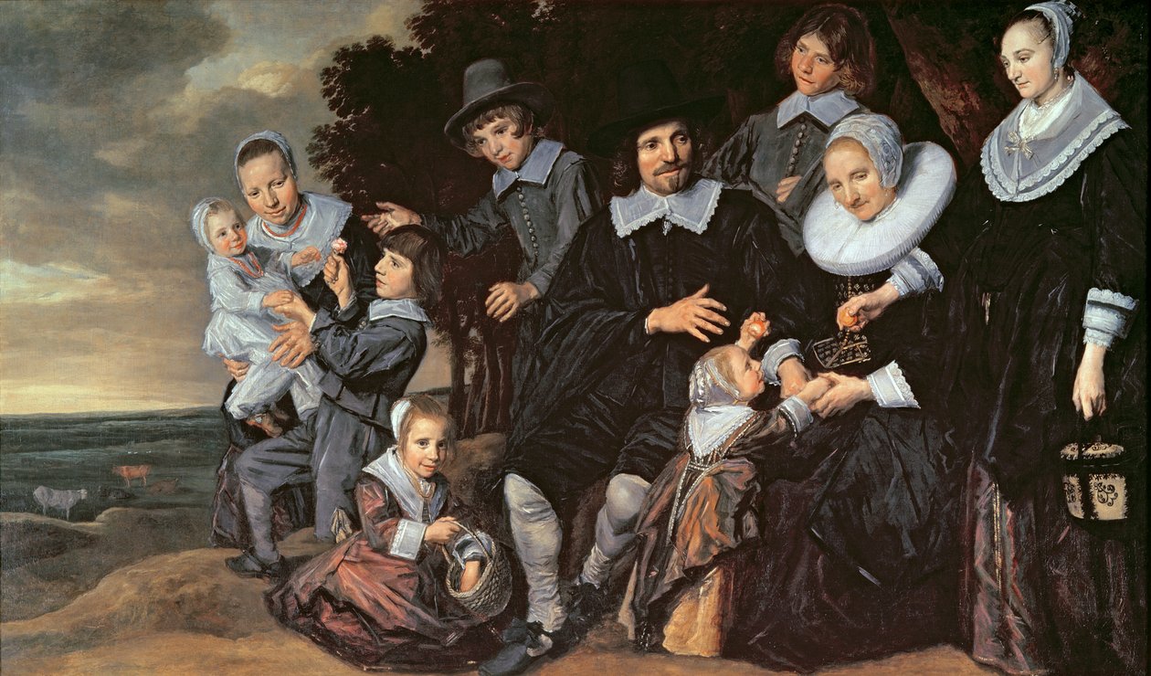 Familiengruppe in einer Landschaft, ca. 1647-50 von Frans Hals