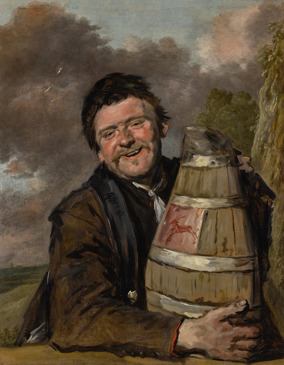 Mann mit einem Bierkrug von Frans Hals