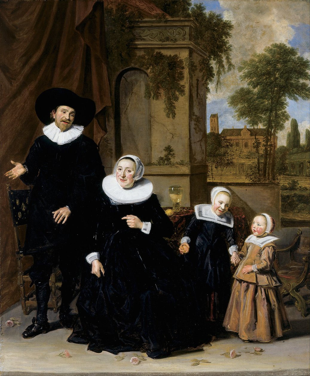 Porträt einer niederländischen Familie von Frans Hals