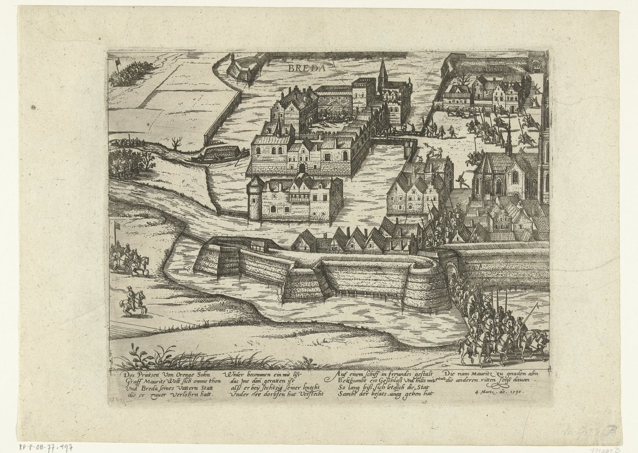 Eroberung von Breda, 1590 von Frans Hogenberg