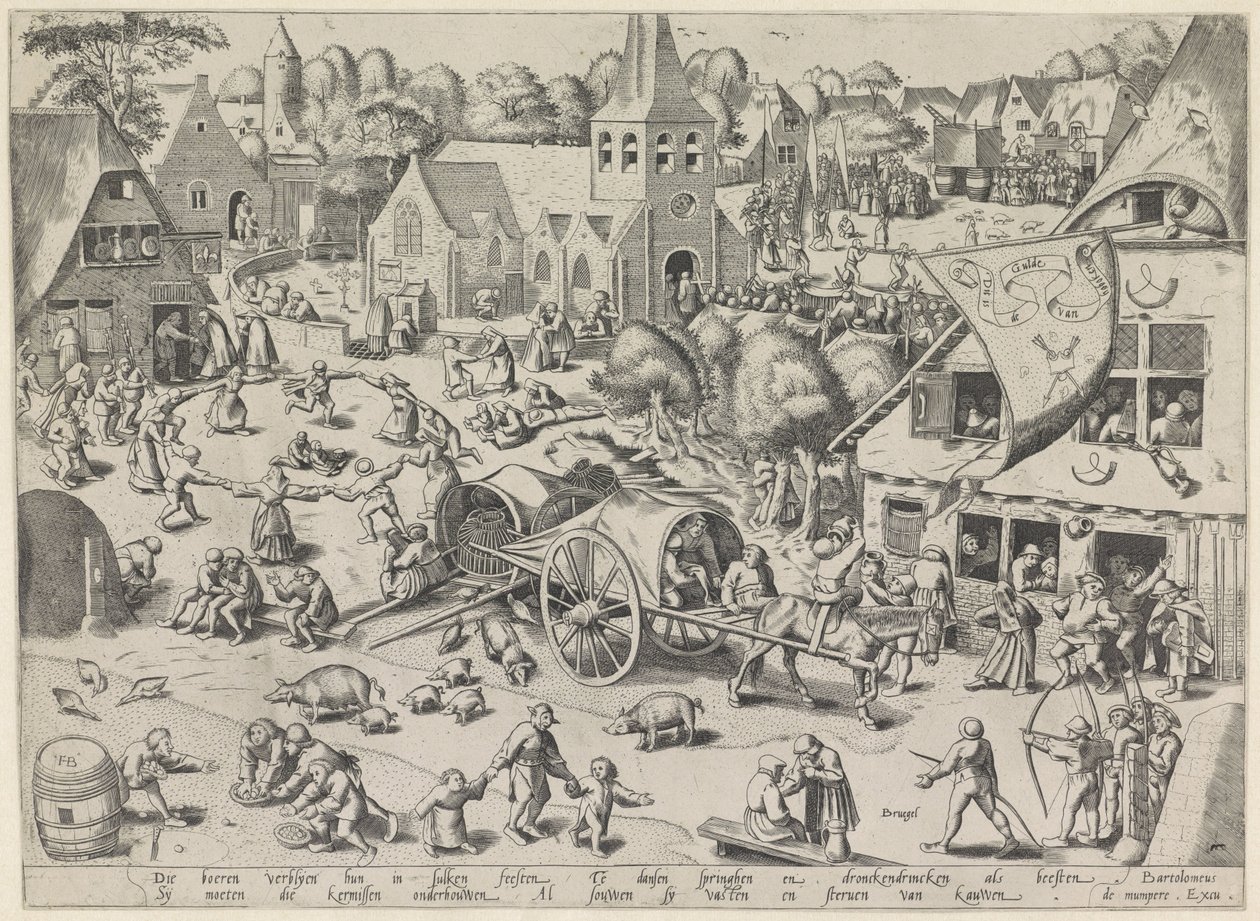 Kirmes von Hoboken von Frans Hogenberg