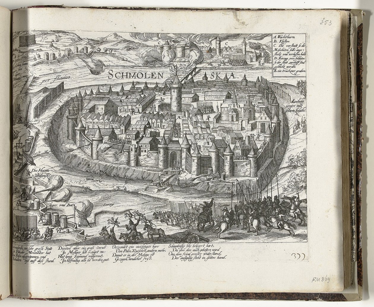 Die Belagerung von Smolensk, 1609-1611, 1612 von Frans Hogenberg