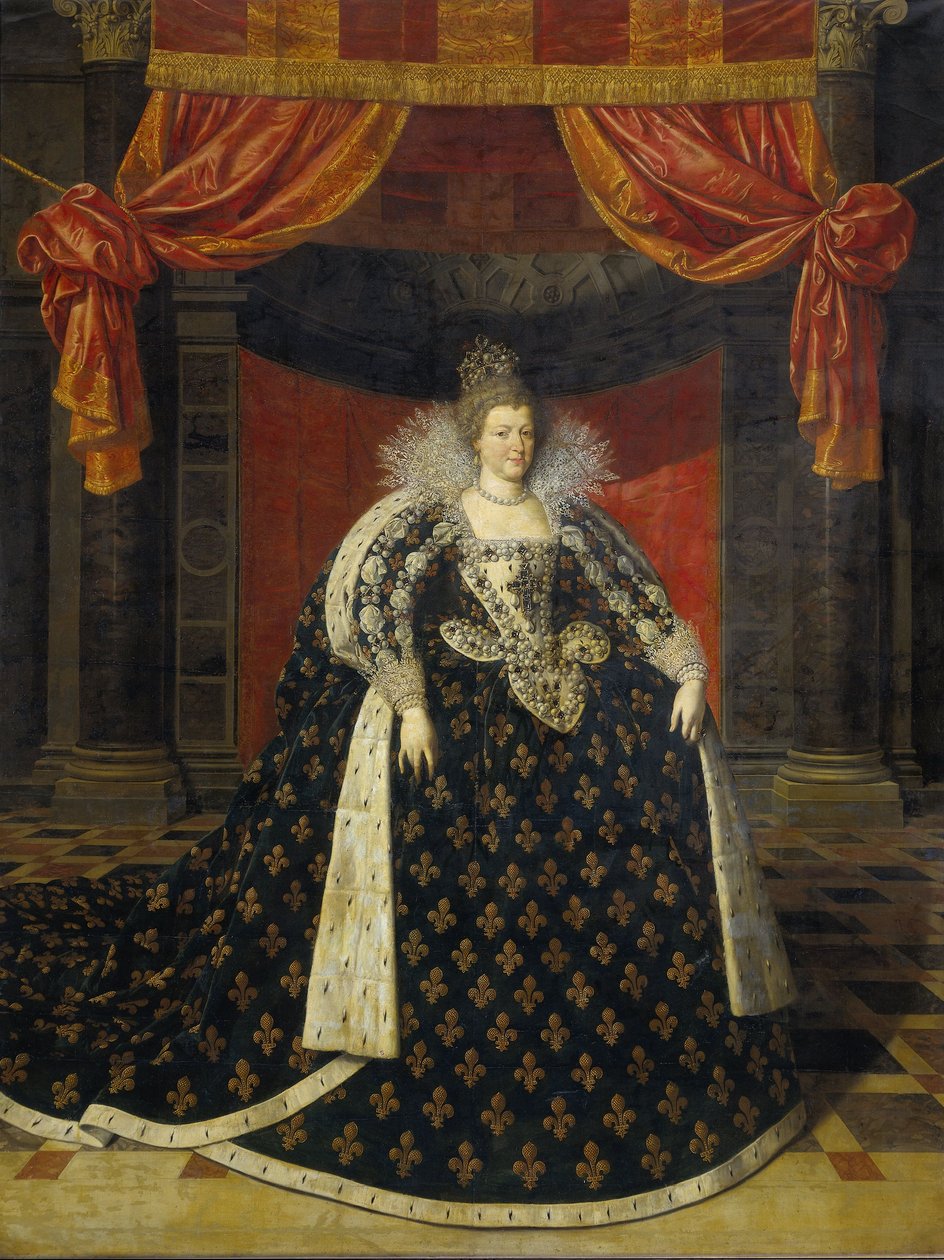 Marie de Medici von Frans II studio of Pourbus