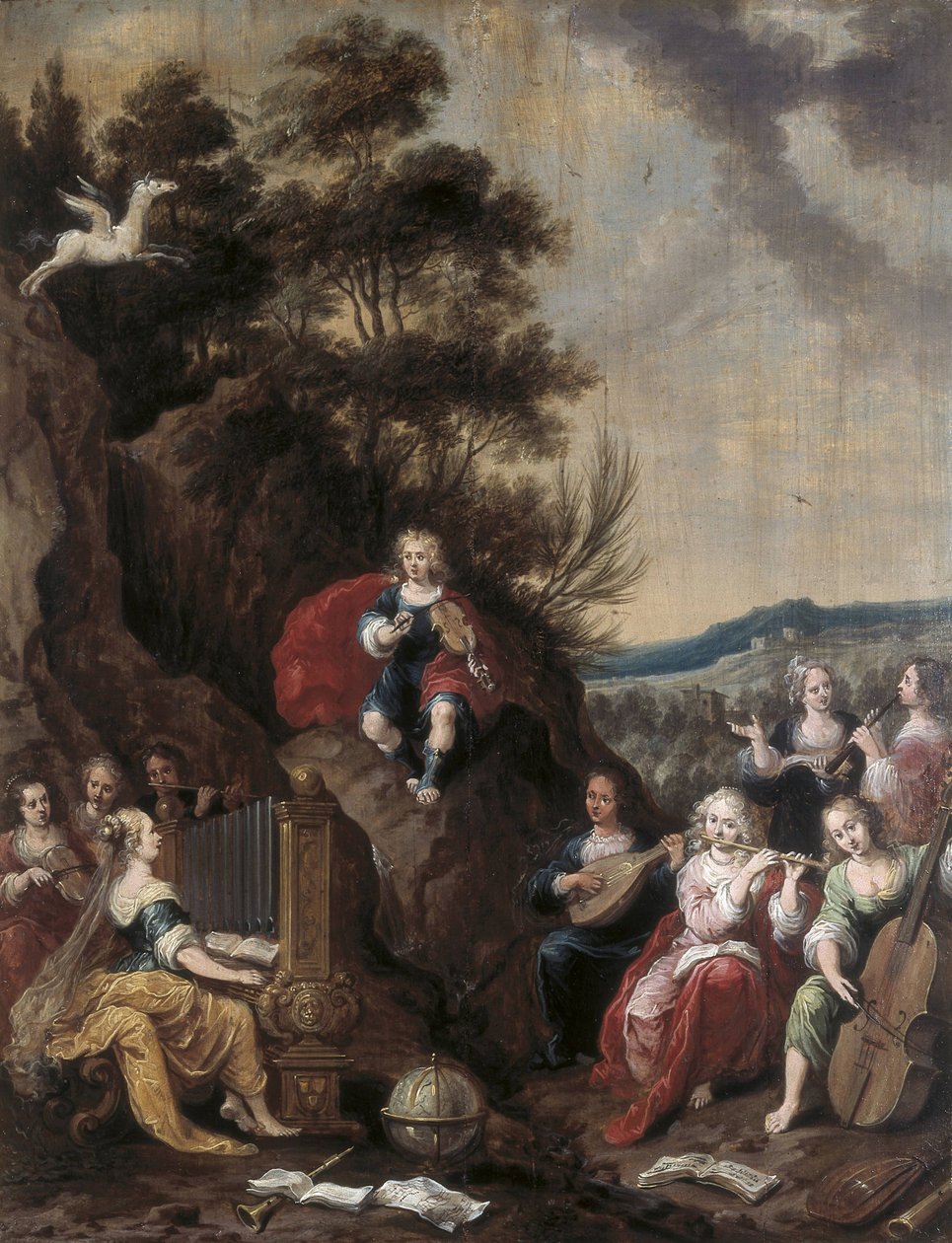 Muse Konzert mit Apollo von Frans II the Younger Francken