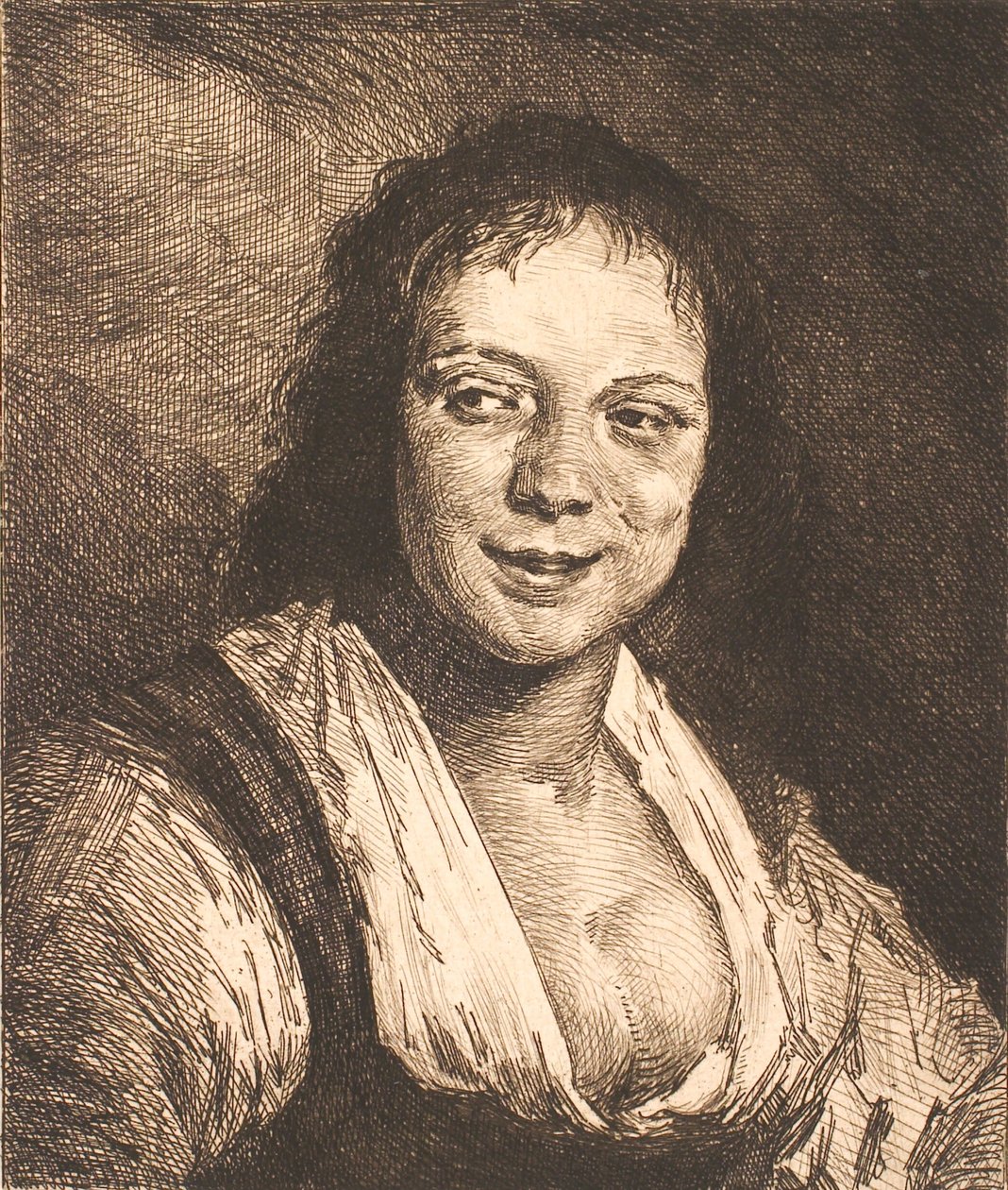 Lachendes Mädchen, nach Frans Hals von Frans Schwartz