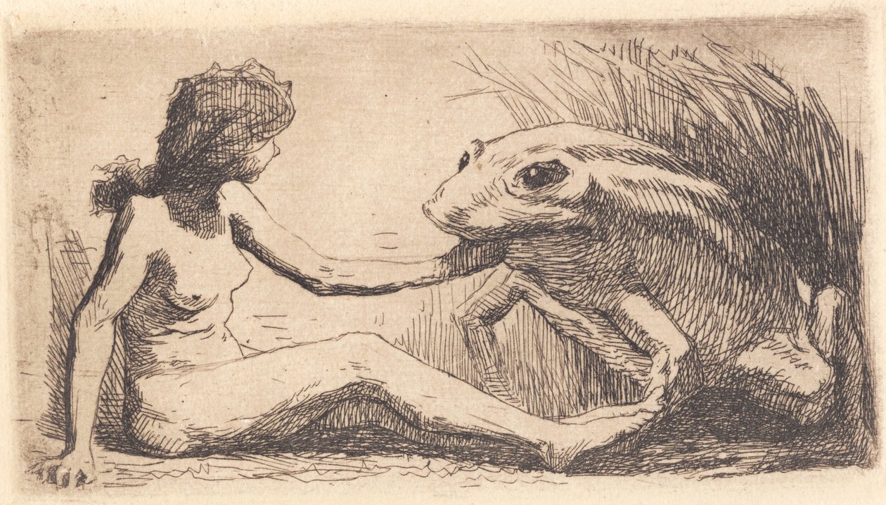 Das Mädchen mit dem Frosch von Frans Schwartz