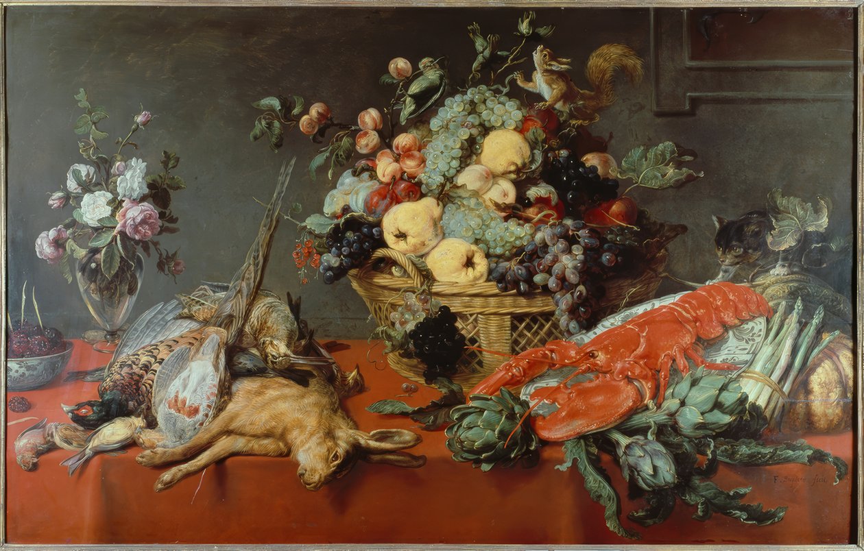 Stillleben mit Früchtekorb von Frans Snyders or Snijders