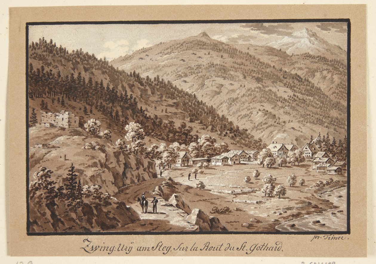 Schweizer Aussicht von Frans Xaver Triner