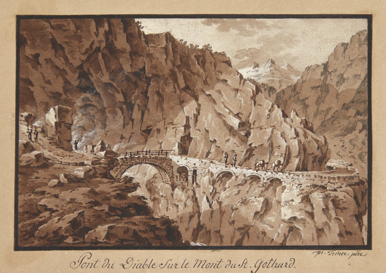Schweizer Aussicht von Frans Xaver Triner