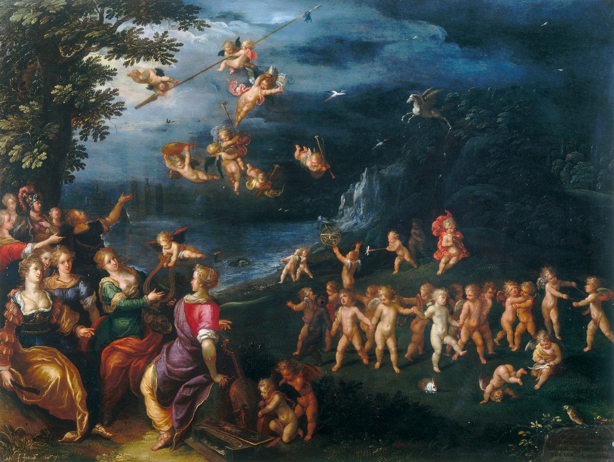 Allegorien des Genies von Frans the Elder Francken