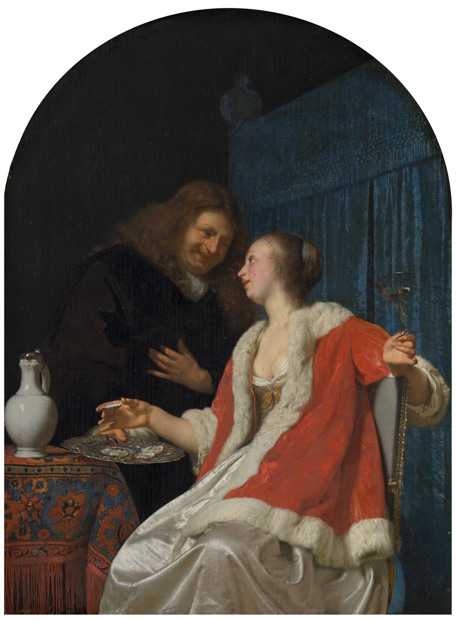 Das Austernmahl, 1661 von Frans van Mieris the Elder