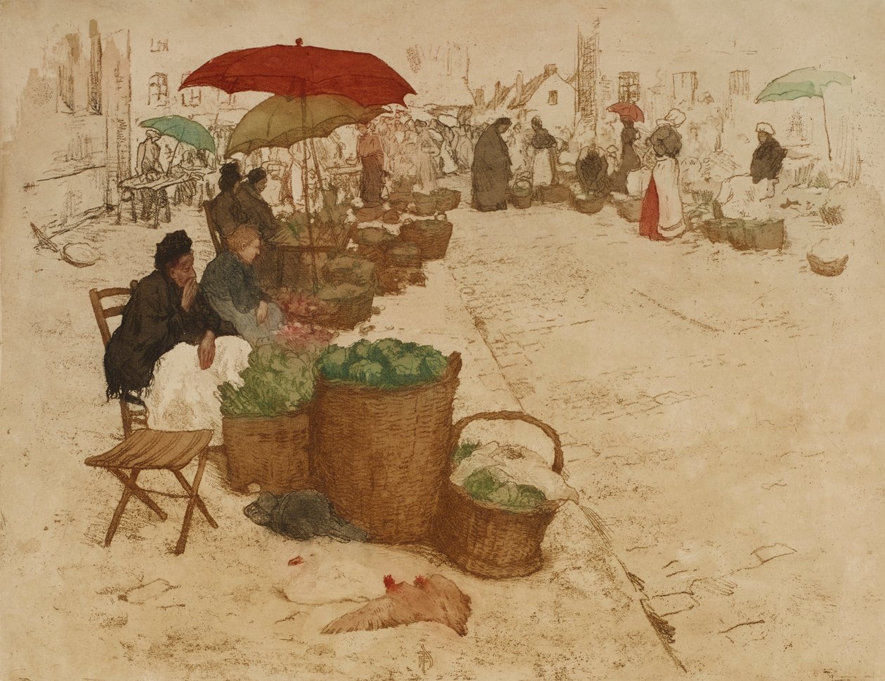 Gemüsemarkt von František Šimon
