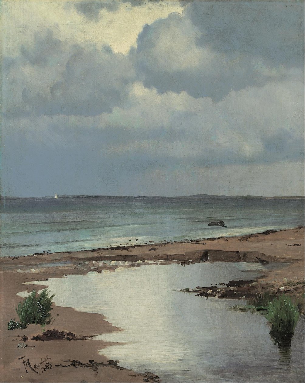 Vom Strand bei Hornbæk von Frants Henningsen
