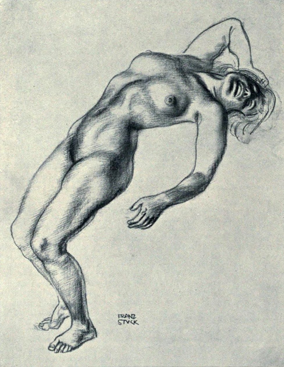 Aktzeichnung von Franz von Stuck
