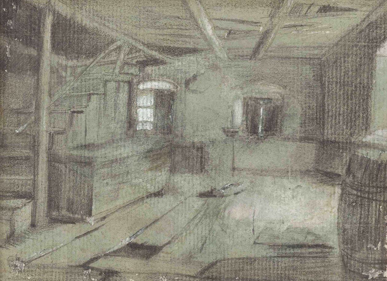 Bauernstuben-Interieur von Franz Defregger