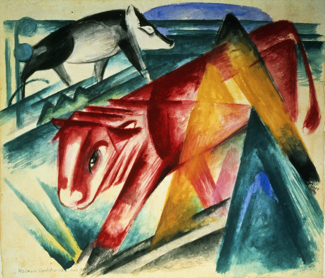 Tiere, 1913 von Franz Marc