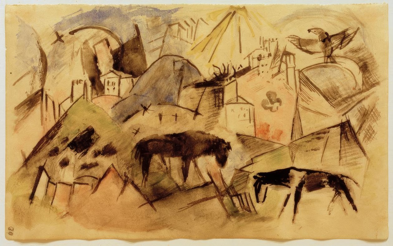 Das arme Land Tirol von Franz Marc
