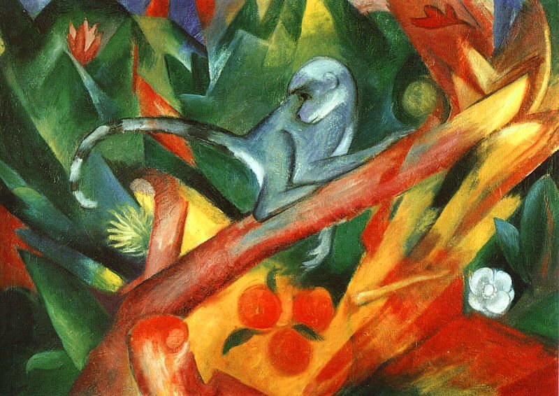 Das Äffchen von Franz Marc