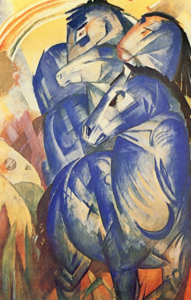 Der Turm der blauen Pferde von Franz Marc
