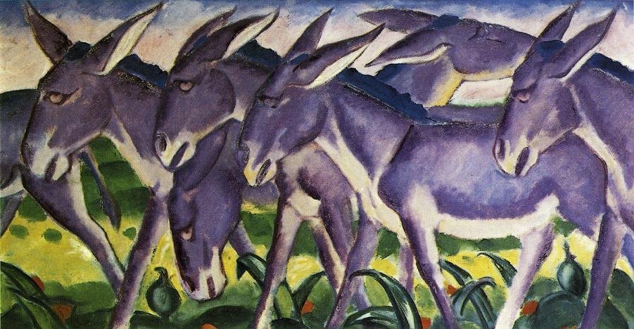 Eselfries von Franz Marc