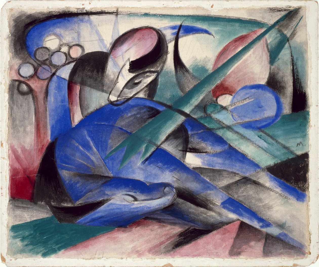 Träumendes Pferd von Franz Marc