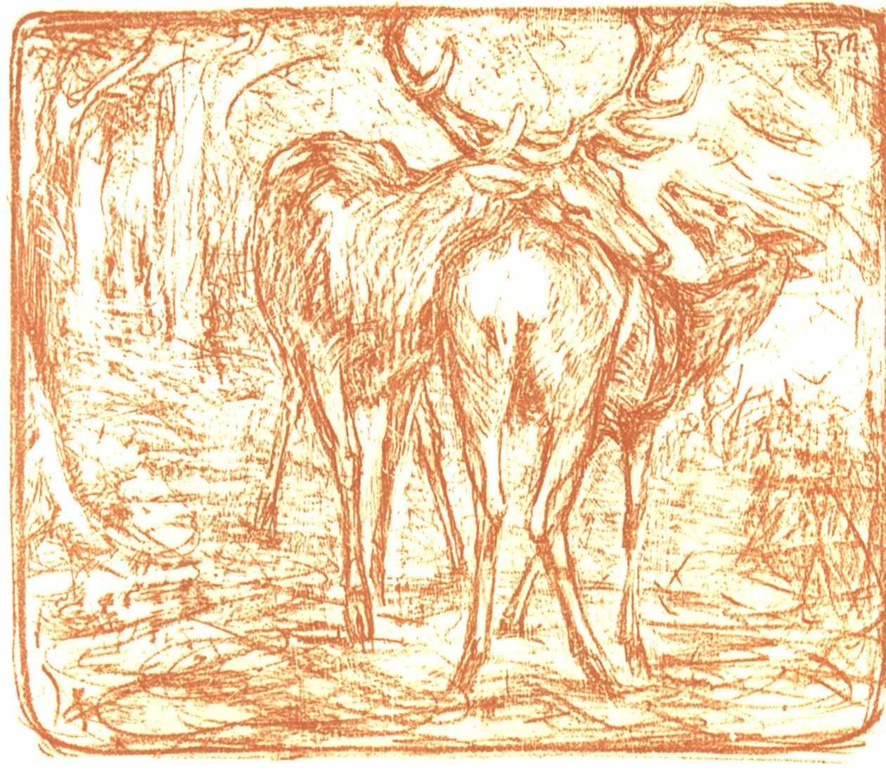 Hirsche von Franz Marc