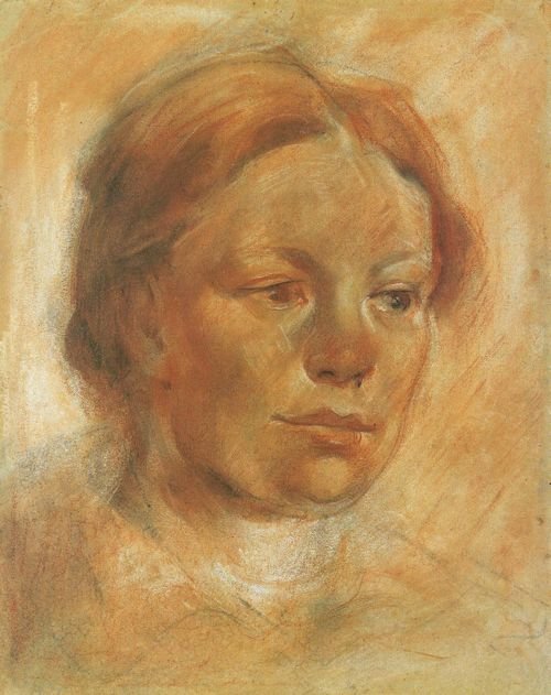 Mädchenkopf von Franz Marc