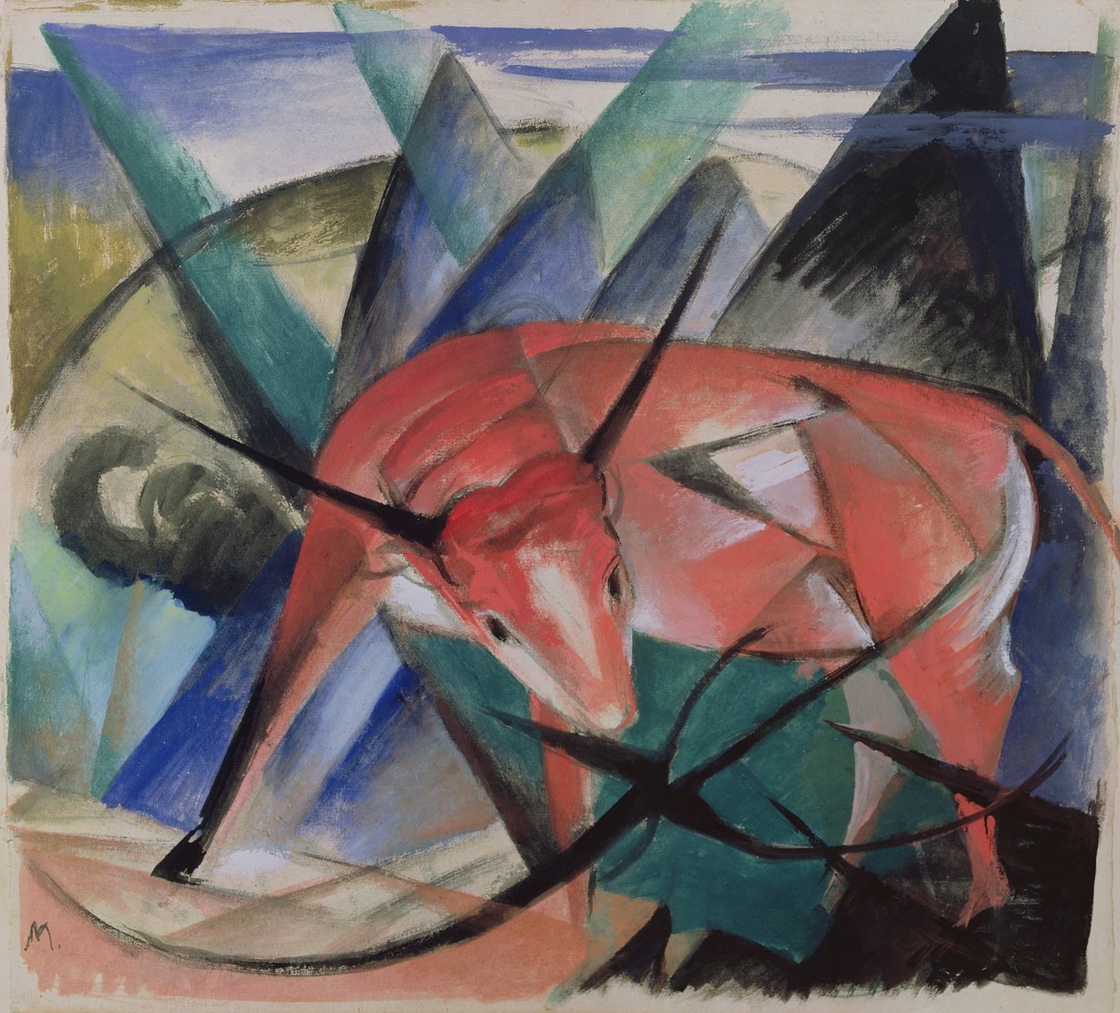 Roter Stier von Franz Marc