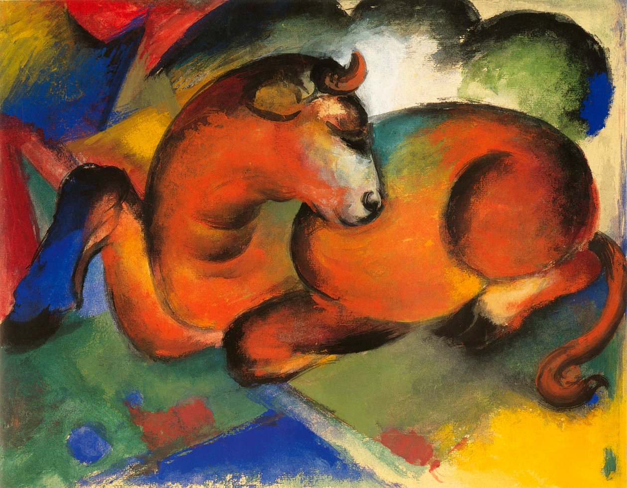 Roter Stier von Franz Marc