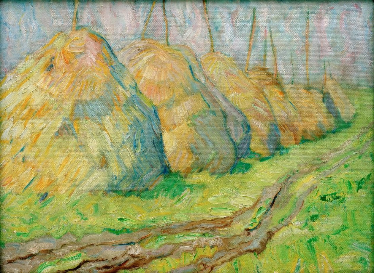 Schilfhaufen von Franz Marc