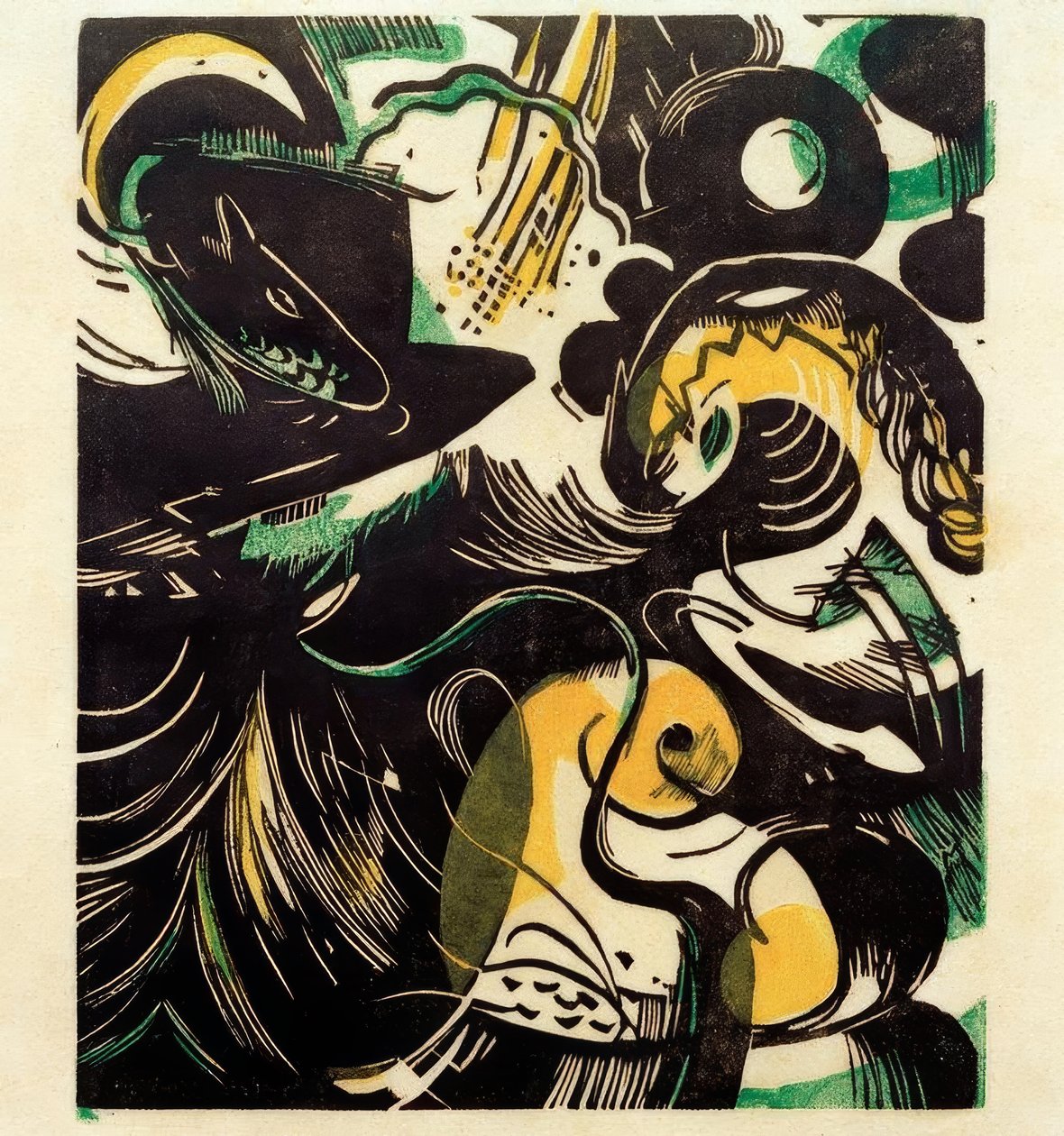 Schöpfungsgeschichte II von Franz Marc
