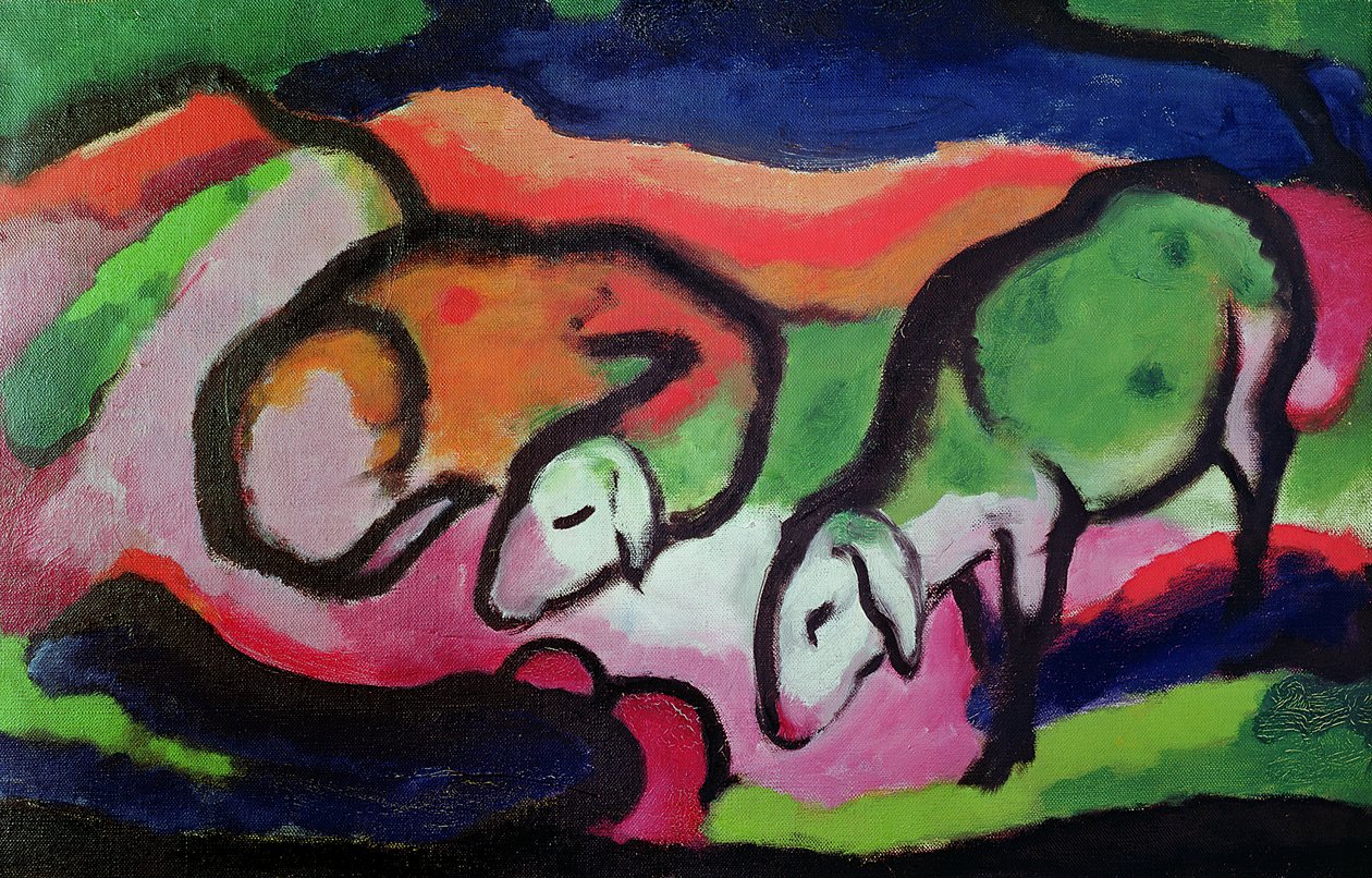 Schafe, 1912 von Franz Marc