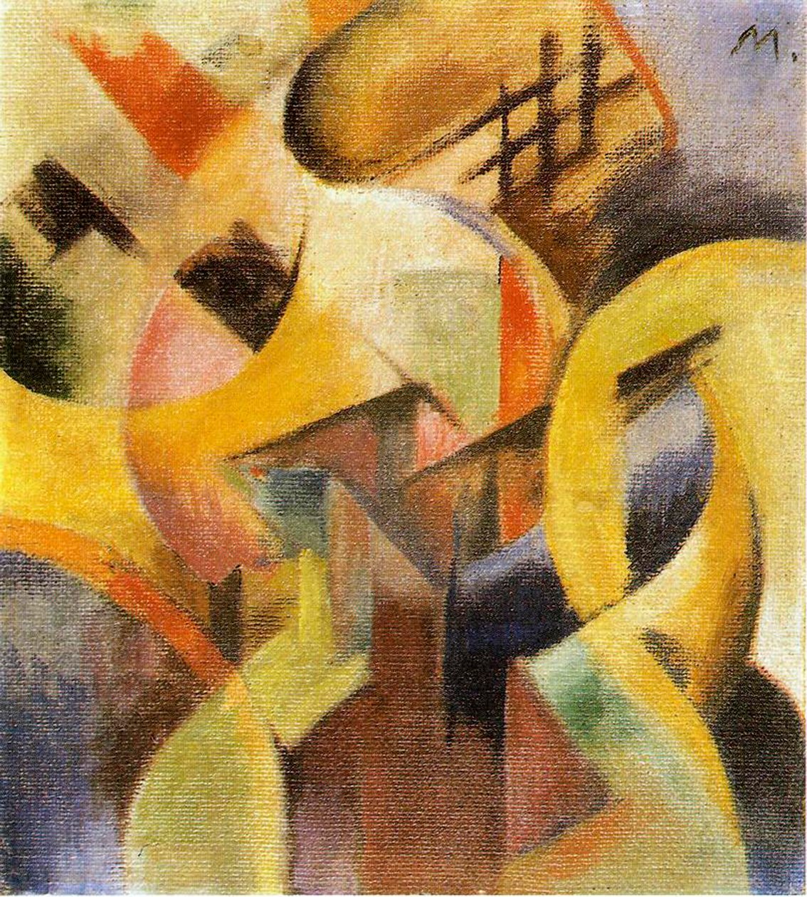Kleine Komposition I, 1913 von Franz Marc