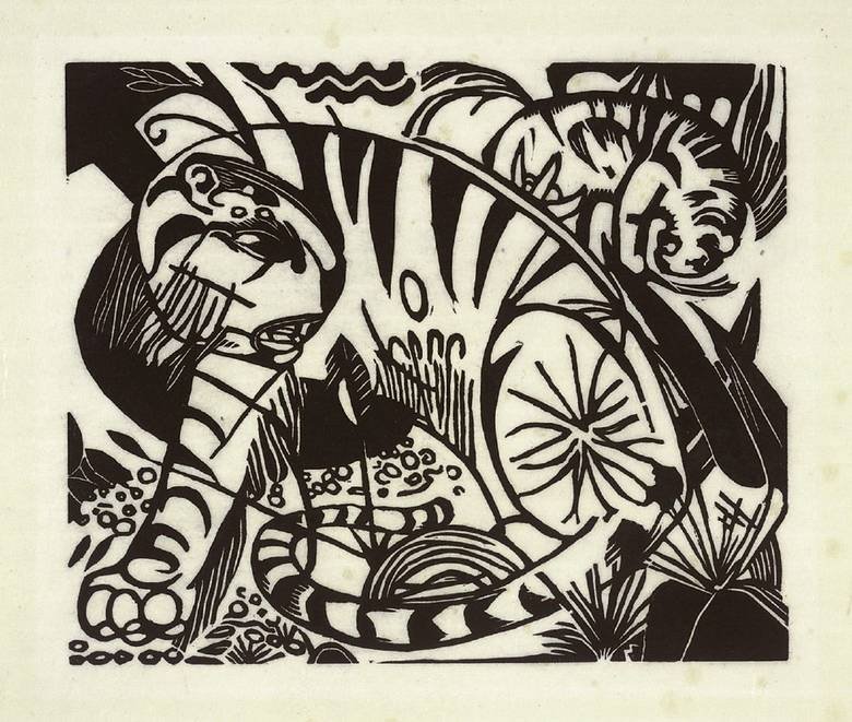 Tiger von Franz Marc