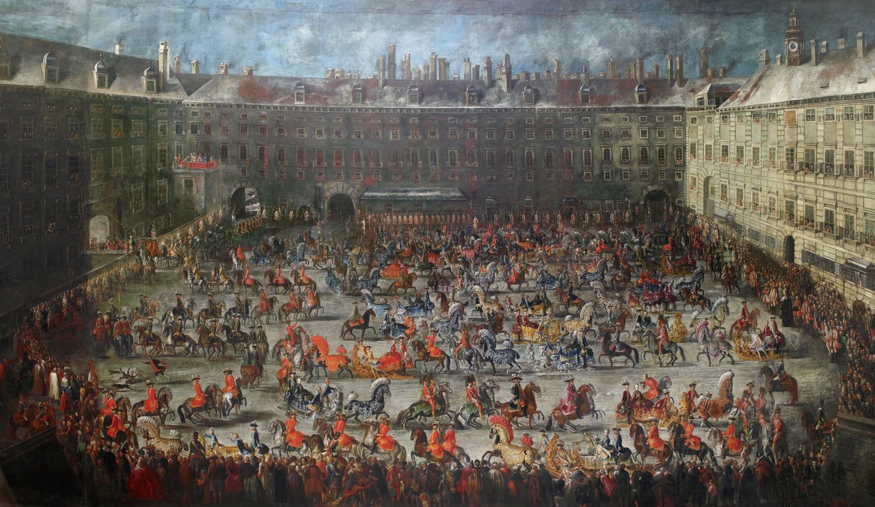 Schlittenfahrt des Kaiserhofes von Franz Michael Augustin von Purgau